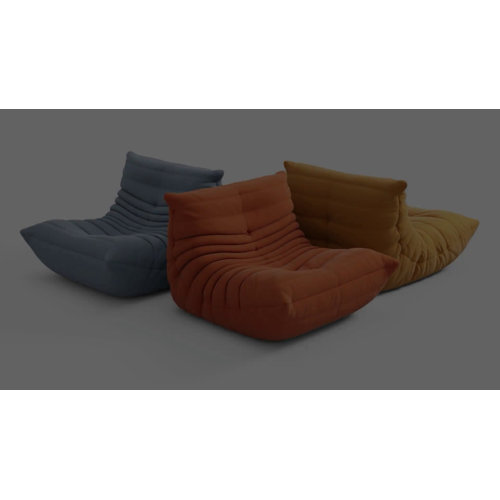 Orren Ellis Suede Armless Bean Bag Chair & Lounger Wayfair